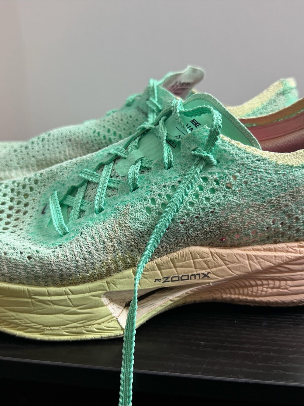 Nike Women's Seafoam Green Knit Running Sneakers